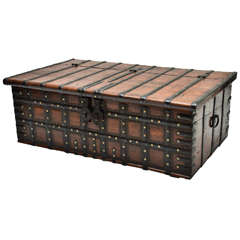 19th Century Anglo-Indian Teak Trunk