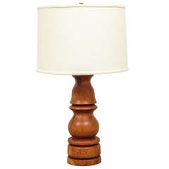 Mid Century Teak Lamp 2