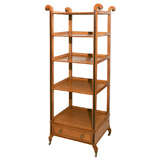 Regency-Style Four Tier Mahogany Etagere