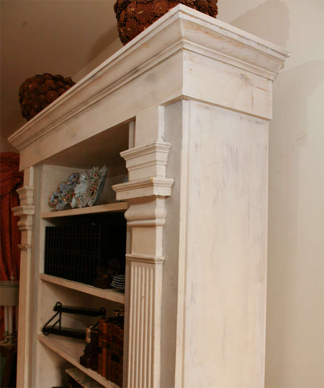 American Federal-Style Bookcase with Architectural Columns