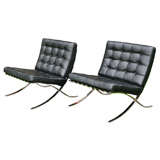 A Used Pair of Mies van der  Rohe Barcelona Chairs