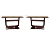 Pair of Art Deco Rosewood Console Tables
