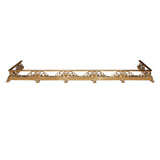 Antique 19th Century Brass Fire Fender