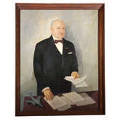 French 1956 Oil On Canvas Painting. 6