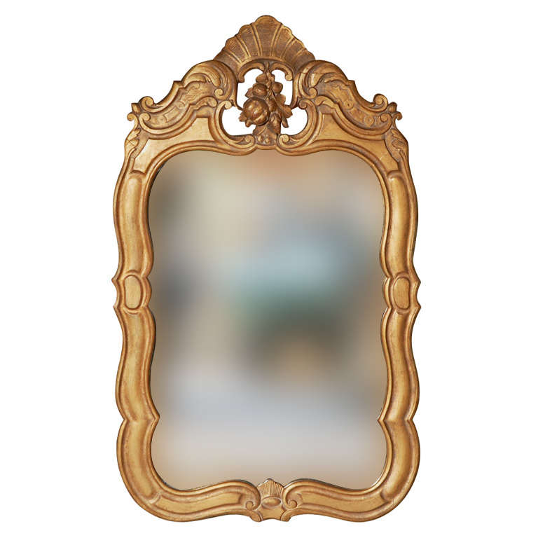 French 1920's Rococo Style Mirror