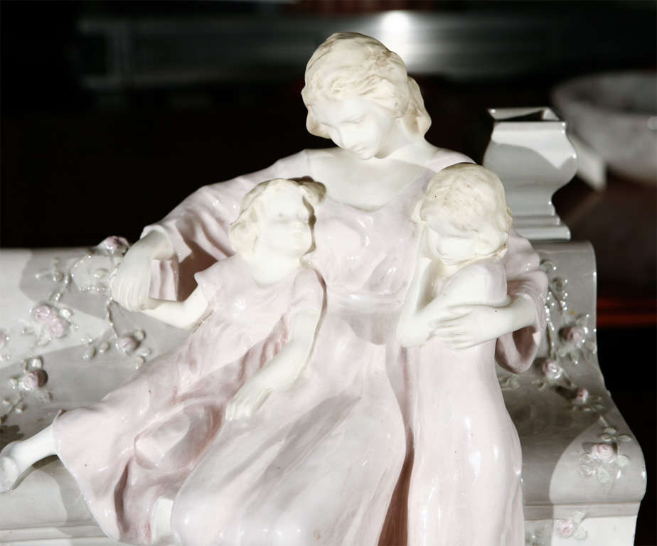 Austrian Viennese Faience Porcelain Figurine