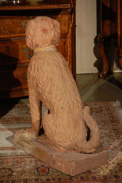 Life Size, 19th Century, Terracotta Poodles For Sale 3