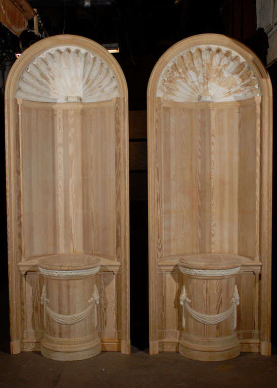 Pair of American Shell Niches