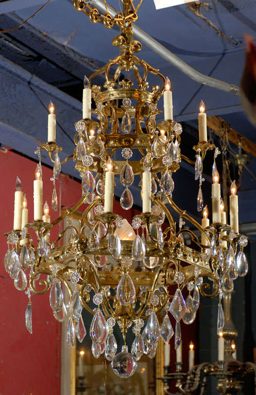 Fine 19th Century Italianate Crystal Chandelier