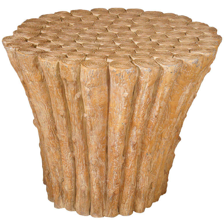 Faux Wood Table Base at 1stDibs faux wood furniture, custom wood