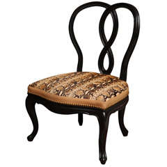 Vanity Victorian Chair  updated in Python Snake Textile
