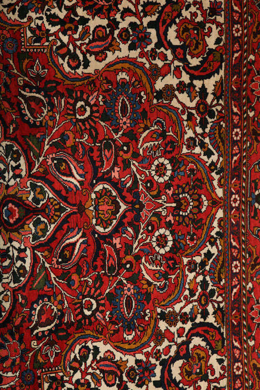 Antique 1920s Persian Bakhtiari Rug, 7x11 1