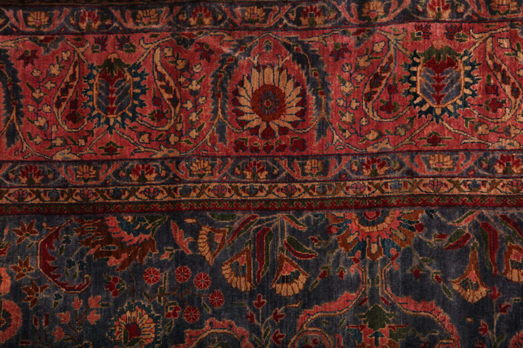 Antique 1870s Persian Fereghan Rug, 10' x 18' In Excellent Condition For Sale In New York, NY