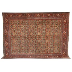 Antique 1880s Persian Sultanabad Rug, 9x12
