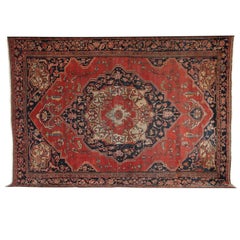 Antiker persischer Fereghan-Teppich aus den 1880er Jahren, 8' x 11'