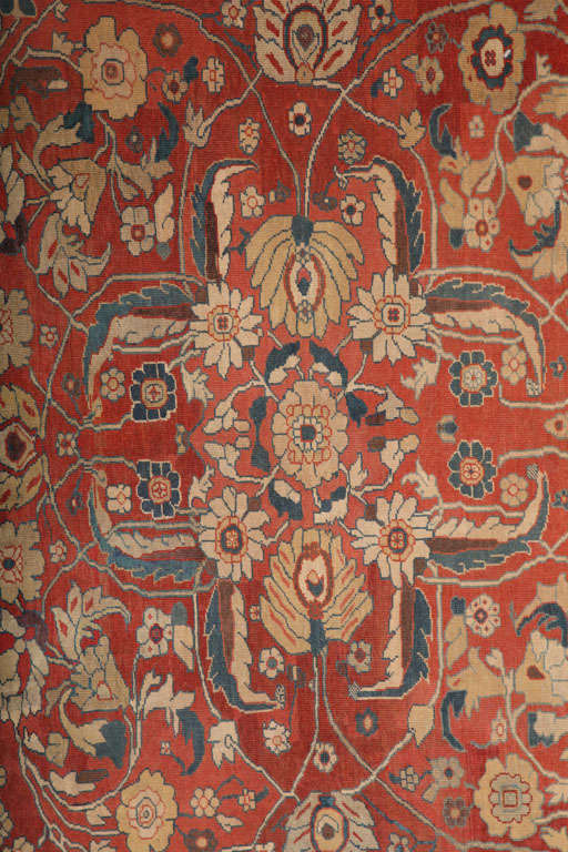 Antiker persischer Sultanabad-Teppich aus den 1870er Jahren, Wolle, 8' x 10' (Persisch) im Angebot