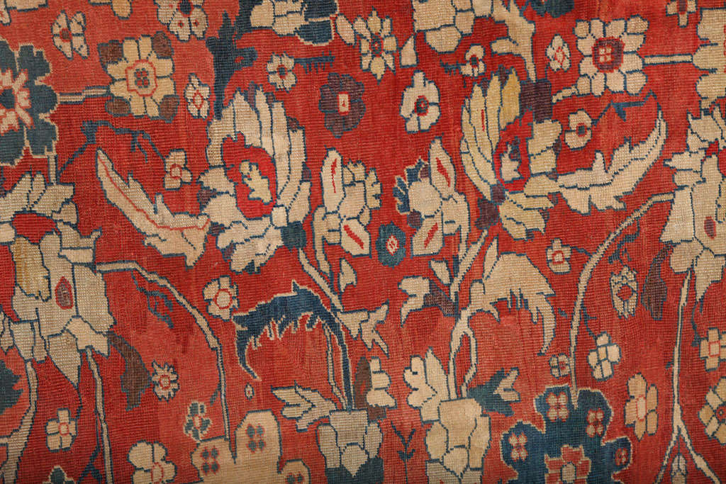 Antiker persischer Sultanabad-Teppich aus den 1870er Jahren, Wolle, 8' x 10' im Angebot 2