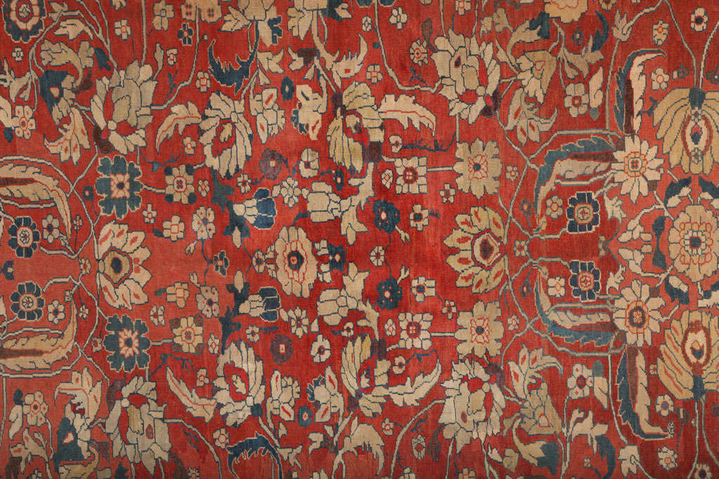 Antiker persischer Sultanabad-Teppich aus den 1870er Jahren, Wolle, 8' x 10' im Angebot 3