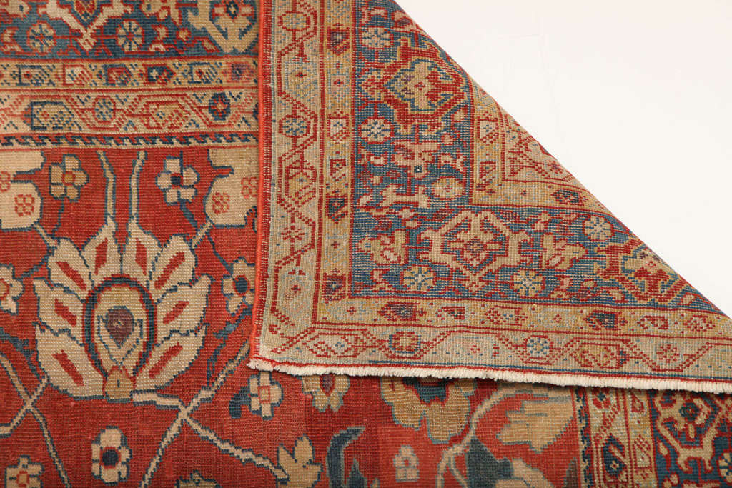 Antiker persischer Sultanabad-Teppich aus den 1870er Jahren, Wolle, 8' x 10' im Angebot 4