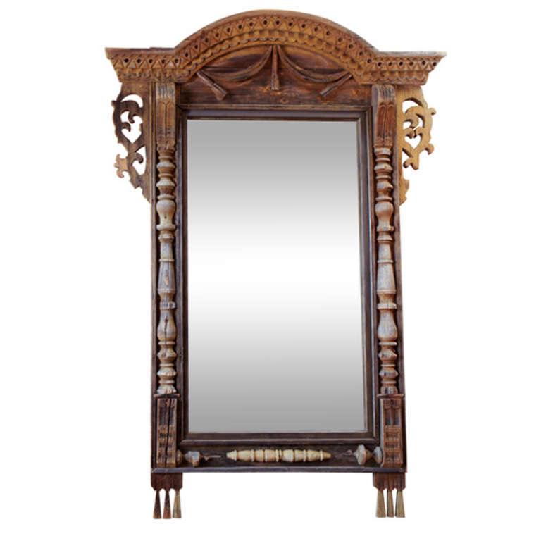 Large Early Grand Architectural Mirror, 1800s For Sale