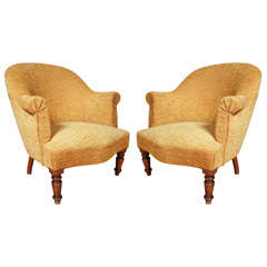 Pair of French side chairs, 1930's