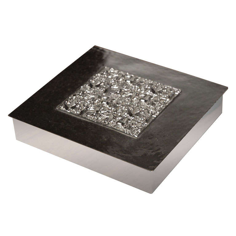 Silver Plated Box For Sale