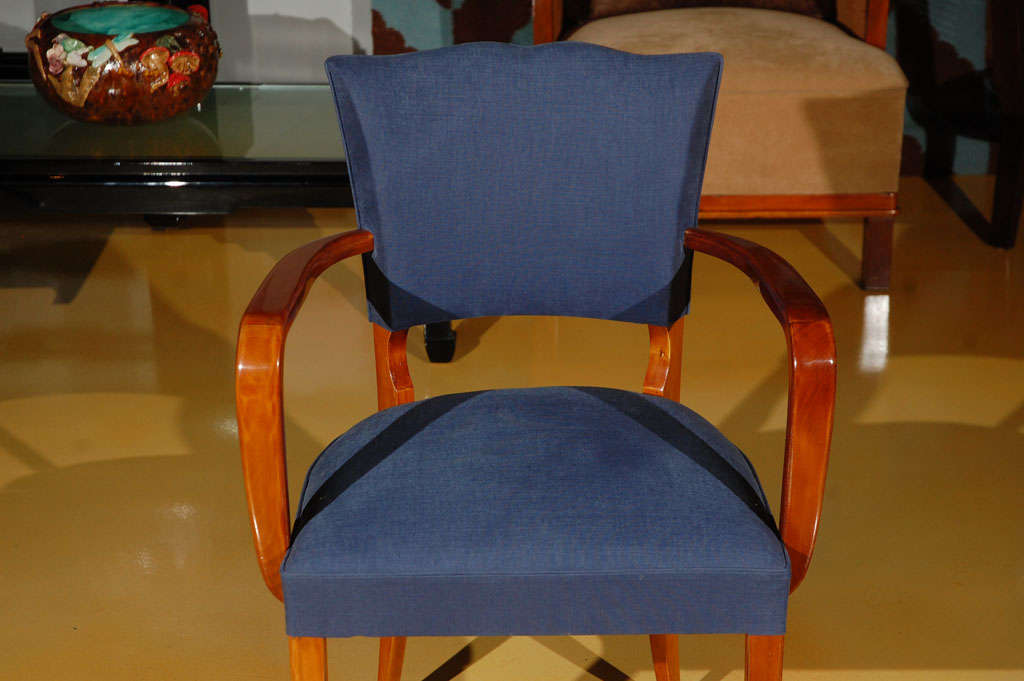 Hungarian Art Deco Chairs In Good Condition For Sale In Beverly Hills, CA