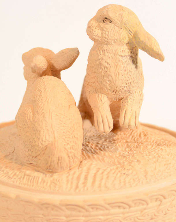  Game Pie Dish with Rabbits 2