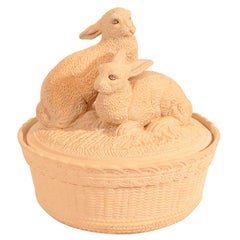  Game Pie Dish with Rabbits