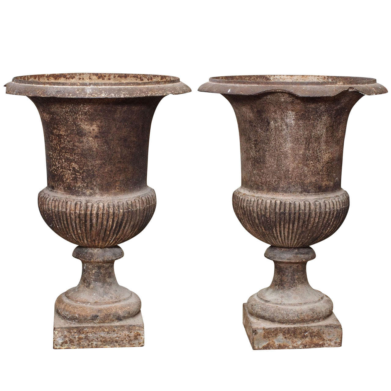 Pair of Early 19 Century Neoclassical Urns For Sale