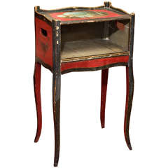 Louis XV Style Polychrome Side Table or Chevet