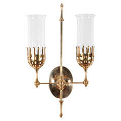 Vintage Double Wall Candle Sconce by Bjorn Wiinblad