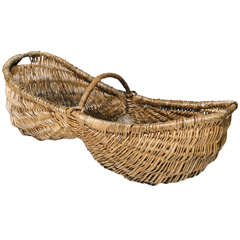 Vintage French Grape Basket