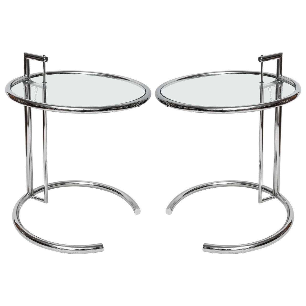 Eileen Grey Adjustable Circular Side Tables