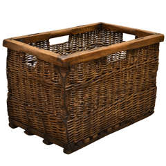 Antique 1900's Wicker Champagne Basket