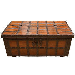 19th Century Anglo Indian Teak Trunk