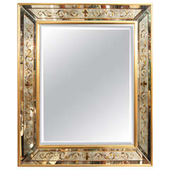 Elegant Eglomise Mirror