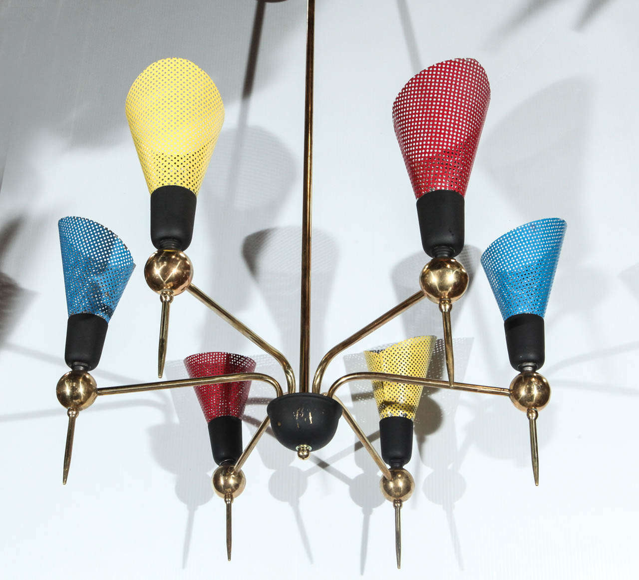 Playful Mid-Century Modern Italian Chandelier 5