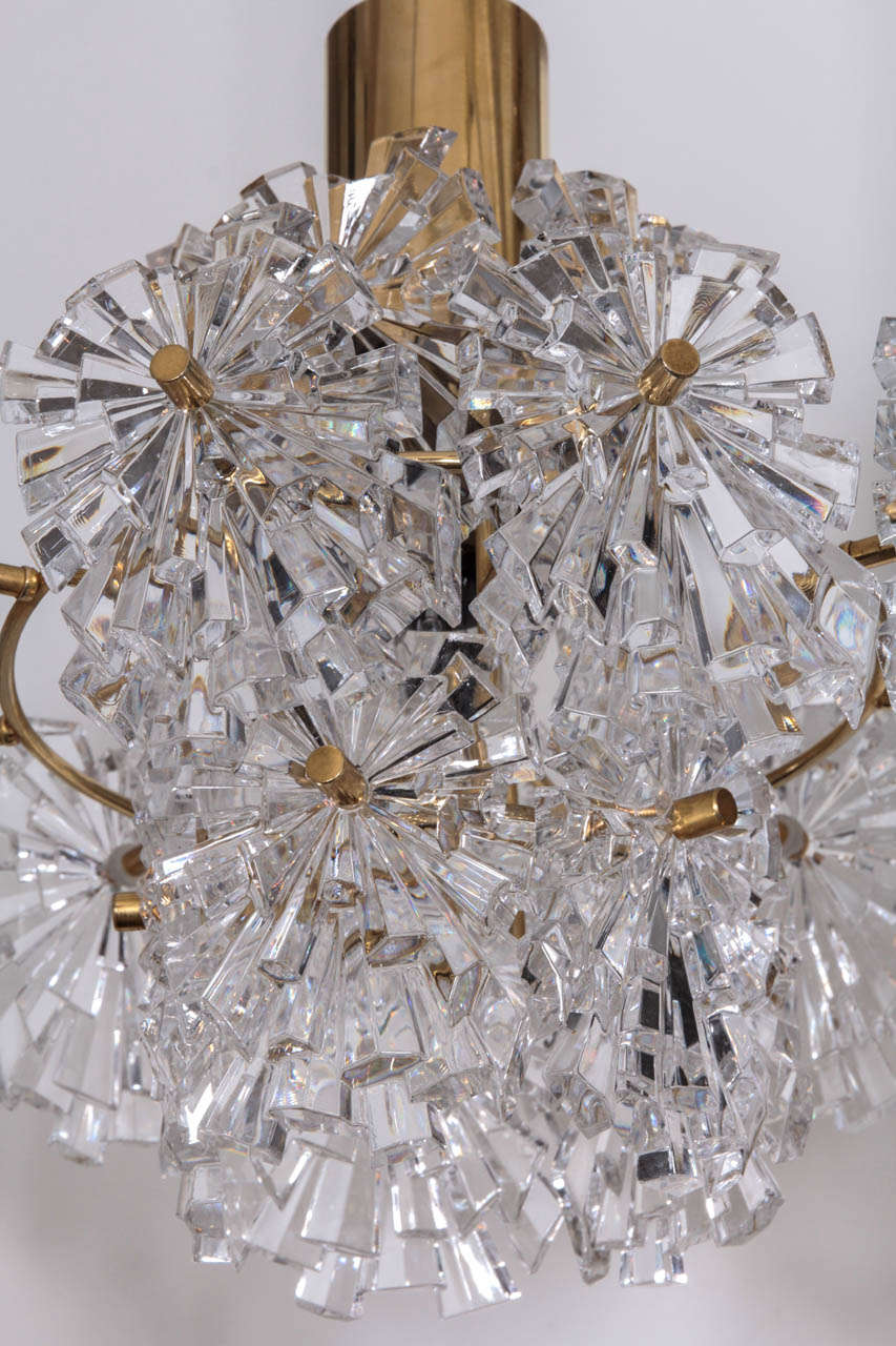 Petite Fireworks Crystal Chandelier by Kinkeldey In Excellent Condition In New York, NY