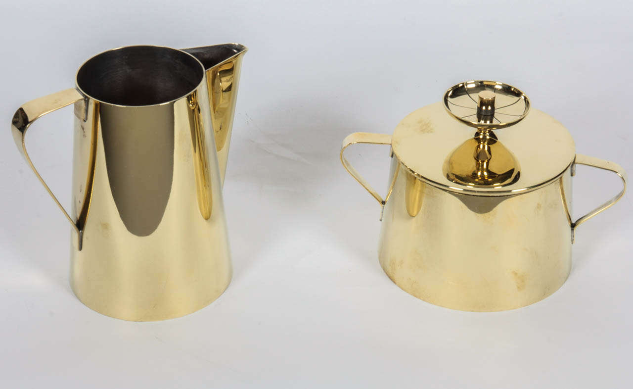 Tommi Parzinger Brass Coffee Service at 1stDibs