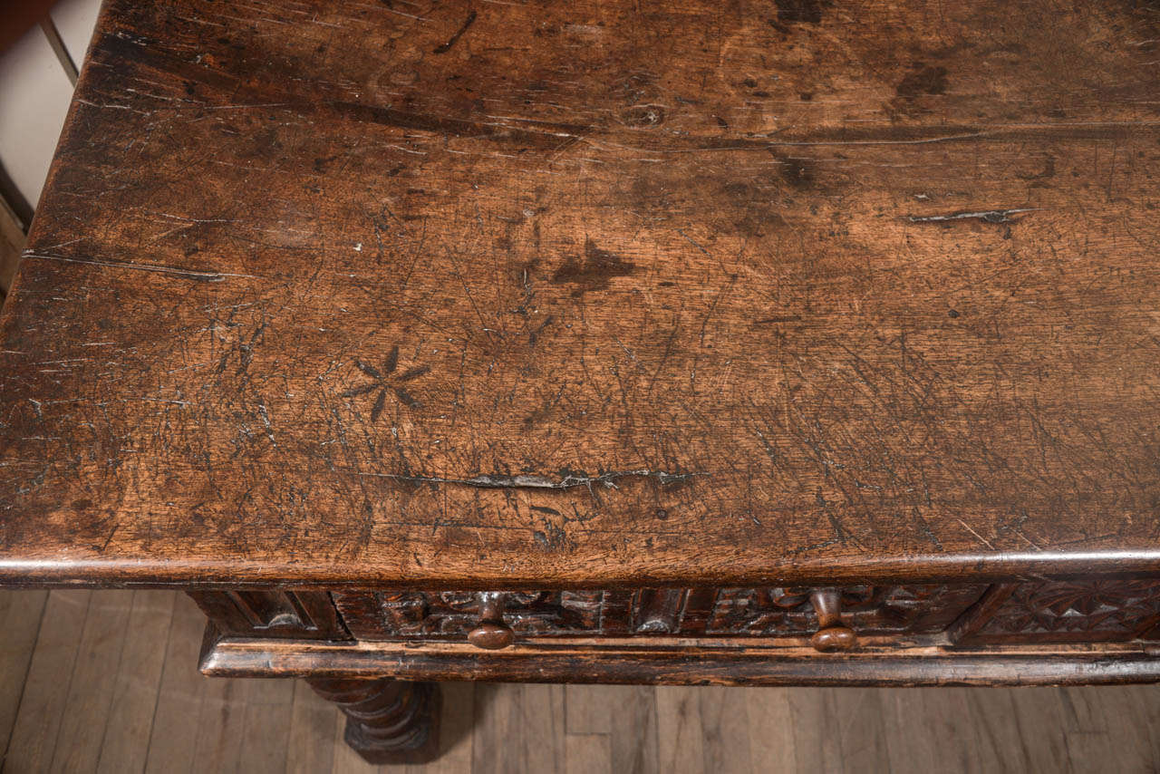 Early 18th Century Carved Walnut Table 3