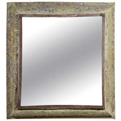 Antique Painted Zinc Mirror 10