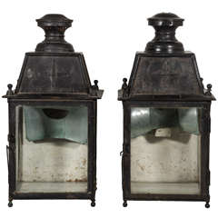 Pair of 19th c. French Railroad Lanterns