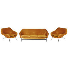 Mid century three piece suite