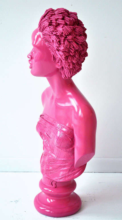 Pink Resin Afrodite Bust 1