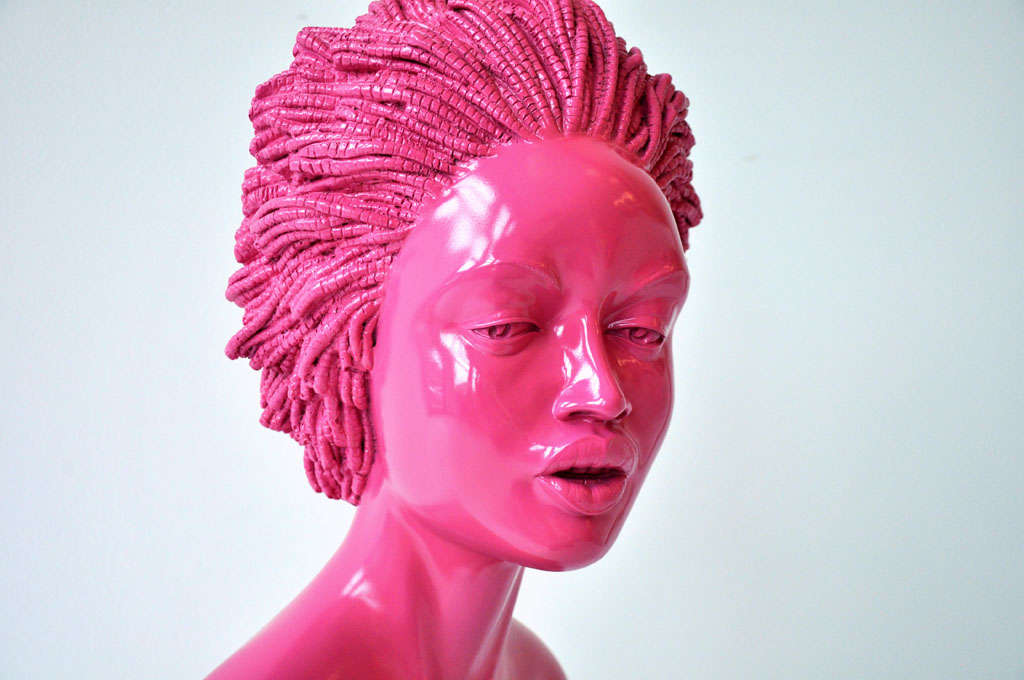 Pink Resin Afrodite Bust 2