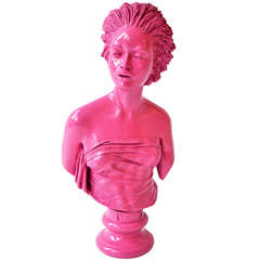 Pink Resin Afrodite Bust