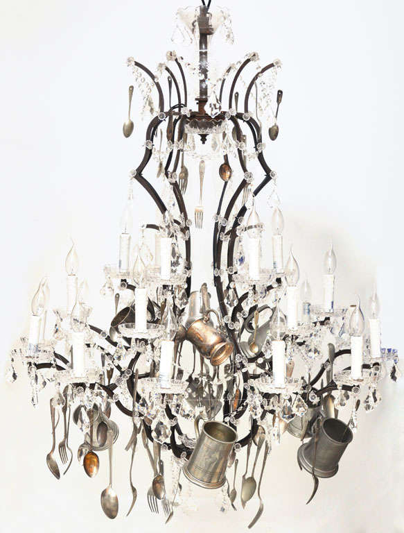 Kitchenalia Chandelier at 1stDibs