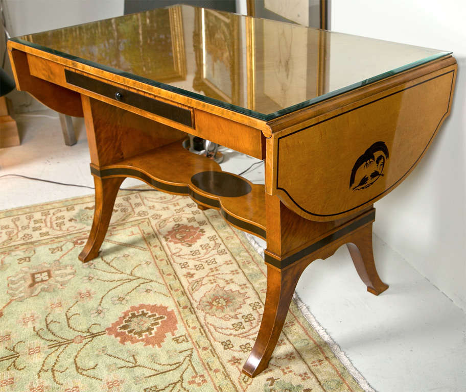 20th Century Art Nouveau Sofa Table For Sale