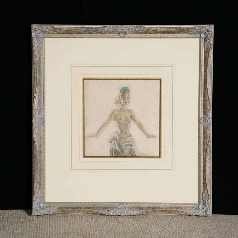 Sir William Russell Flint water colour on paper, England circa 1950